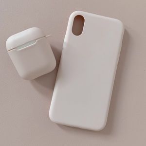 Pink iPhone XR case and matching air pod case